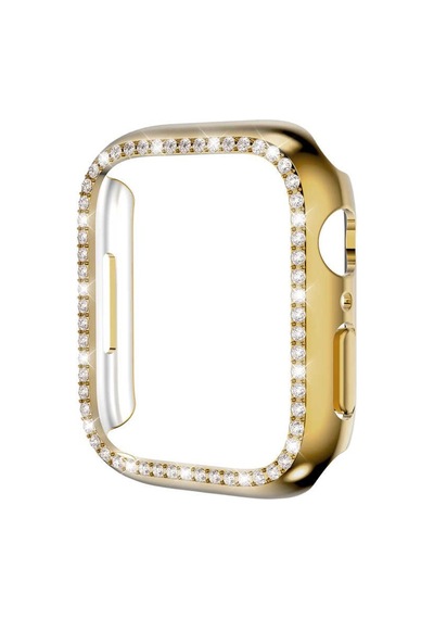 Smcase  Apple Uyumlu  Watch  41 MM  Taşlı Gard Koruma Kapak