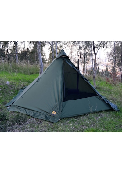 Bushlove Mega Xl Hot Tent Teepee Soba Çıkışlı Çadır V2 Haki