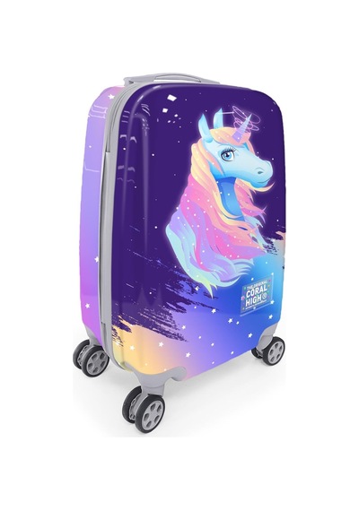 Coral High Unicorn Desenli Kabin Boy Valiz 50cm 16540 Çok Renkli
