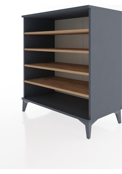 Hyperion Şifonyer 4 Raflı 88x44x96 Antrasit-çam Antrasit