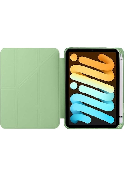 Apple Uyumlu iPad Mini 2021 (6.Nesil) Tri Folding Smart With Pen Case