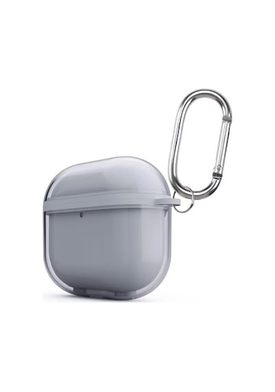 Apple Uyumlu AirPods 4. Nesil Kılıf Çift Katman Askı Aparatlı Kulaklık Case 42 Gri
