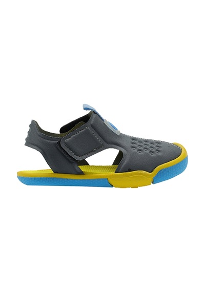 Panço Unisex Bebek Cırt Cırtlı Gri Sandalet