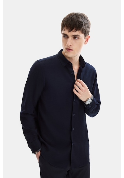Backandbond Lacivert Regular Fit Modern Gömlek