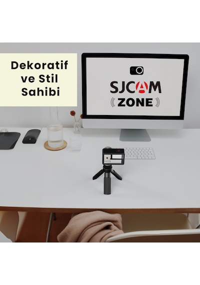 SJCAM SJ11 Active Dual Screen 20MP 5GHz Wi-Fi 4K UHD H.265 Su Geçirmez Kasa 154° 1300mAh Aksiyon Kamerası Siyah