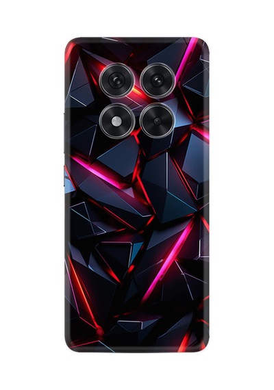 Xiaomi Redmi Note 14 Pro Kılıf Limited Resimli Siyah Geometrik Prizma 222
