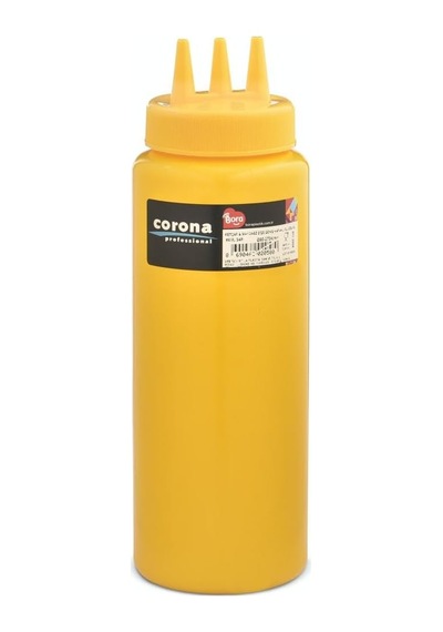 3 Delikli Ketçap Ve Mayonez Şişe 950 Ml Capacityu, Sarı Çok Renkli