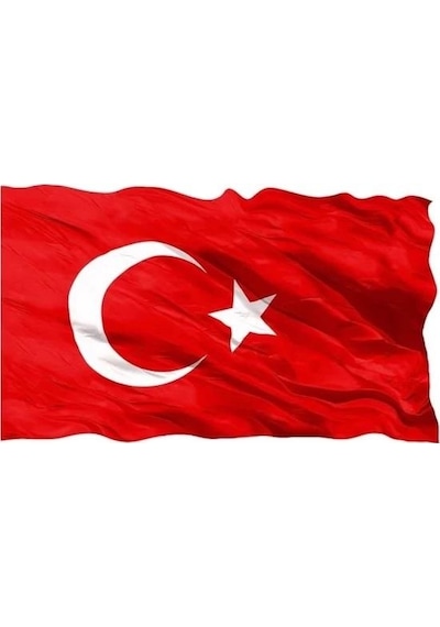 Abka Türk Bayrağı 120X180CM Özel Alpaka Kumaş Bez Bayrak