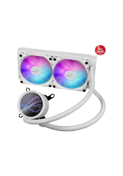 ASUS ROG RYUO III 240 ARGB ANIME MATRIX LED EKRAN ADRESLENEBİLİR RGB FAN ROG ARGB CPU SOĞUTUCUSU BEYAZ