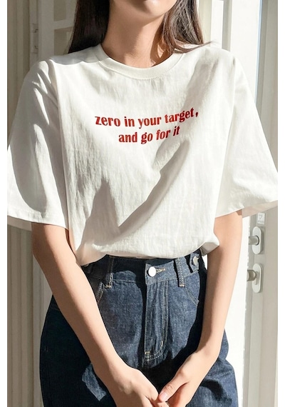 Startmore Beyaz Zerobaskılı Oversize T-shirt