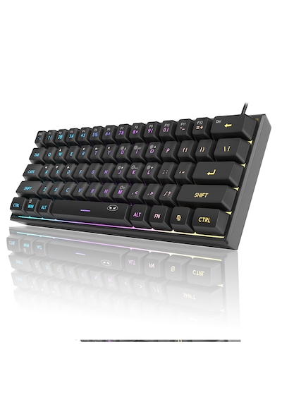 Magegee Ts91 61 Tuş Rgb Kablolu Siyah Membran Türkçe Q Gaming Klavye