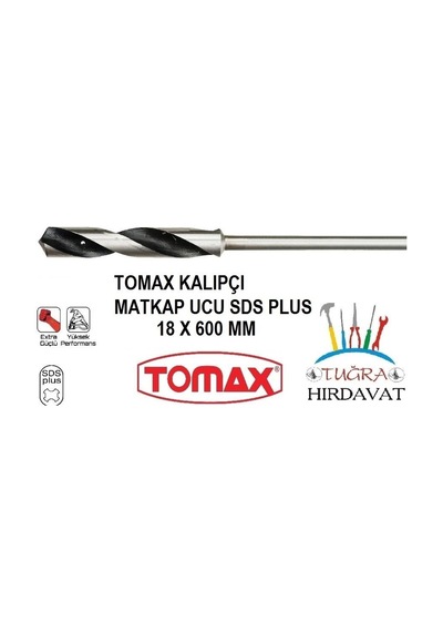 Tomax Sds Plus İnşaat Kalıpçı Matkap Ucu 18x600