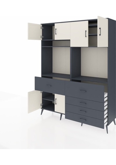 Hyperion Gardrop 7 Raflı 5 Çekmeceli 6 Kapaklı 176x44x221 Antrasit-aytaşı/antrasit Aytaşı/antrasit Hyperion Gardrop 7 Raflı 5 Çekmeceli 6 Kapaklı 176x44x221 Antrasit-aytaşı/antrasit Aytaşı/antrasit