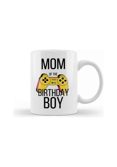 Mom Of The Birthday Boy Video Gamer Kupa Bardak Porselen Karışık