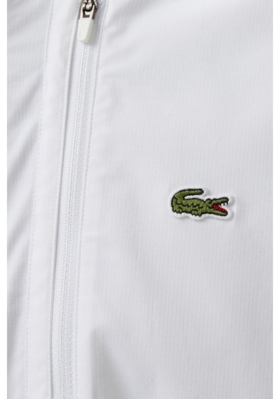 Lacoste Mens Regular Fit White Shirt Standart Kesim Çıtçıt Düğmeli Fermuar Cepli Erkek Gömlek Beyaz