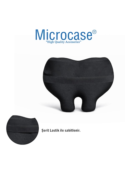 Microcase Ortopedik Memory Foam Nefes Alabilen Kumaş Oto Ve Koltuk Bel Sırt Dayama Minderi Al5519