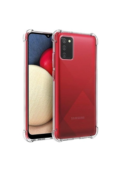 Hepsi Sm Galaxy Uyumlu A02s - M02s Anti-drop Shockproof Darbe Emici Silikon Kılıf- 5775 Najmaddin Şeffaf