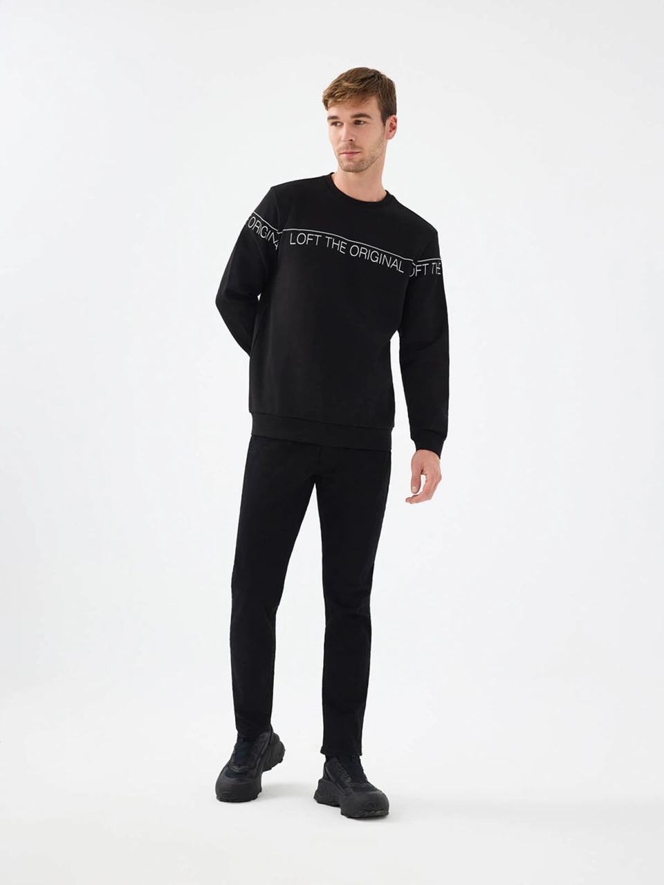 Loft Regular Fit Siyah Erkek Sweatshirt Lf2041075 Siyah
