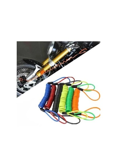 Tex Ty518 Motosiklet Alarmlı Disk Kilidi Güvenlik Hatırlatma Kablosu Sarı