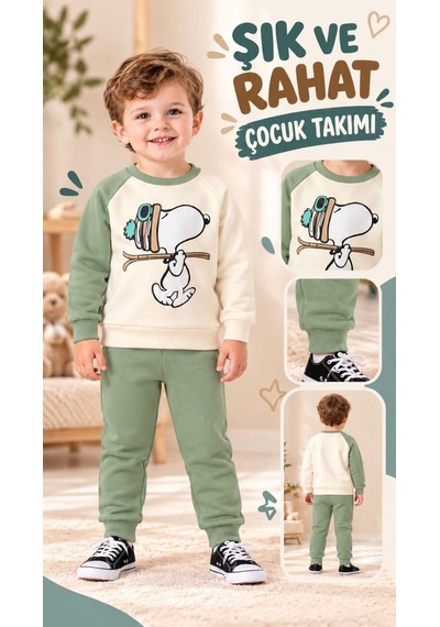 Yağmur Giyim Vovido Snoppy Baskılı 2 İp %100 Pamuk Erkek Çocuk Eşofman Takımı 2-5 Yaş 1045 2ıtk-1045 Çok Renkli Yağmur Giyim Vovido Snoppy Baskılı 2 İp %100 Pamuk Erkek Çocuk Eşofman Takımı 2-5 Yaş 1045 2ıtk-1045 Çok Renkli