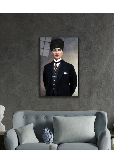 Atatürk 4mm Dayanıklı Cam Tablo Temperli Cam