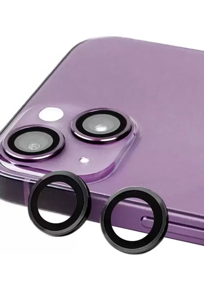 Newface Apple iPhone Uyumlu 14 Raze Metal Kamera Lens - Siyah