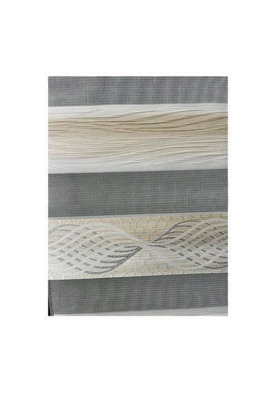 Sütlü Kahve Damask Desenli Zebra Stor Perde Kahve - 502884572 Kahve