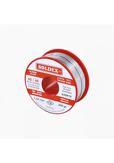 Soldex Lehim Teli 1mm 200gr Sn60 - Pb40 60/40 601002