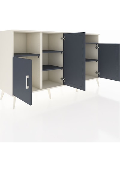 Hyperion Konsol 5 Raflı 4 Kapaklı 176x44x99 Aytaşı-antrasit Aytaşı-antrasit
