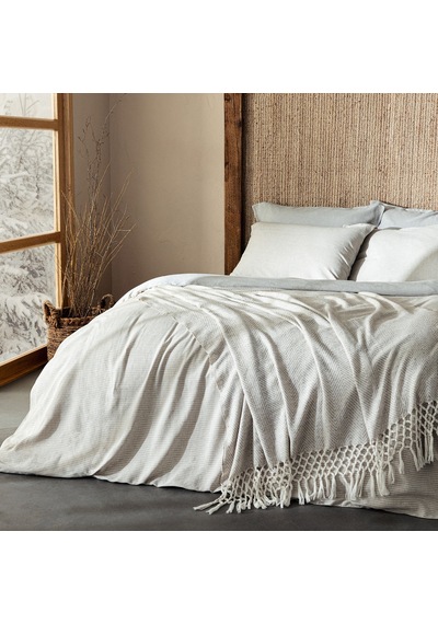 Morıan Bambu Çift Kişilik Nevresim Seti 200x220 Cm Natural
