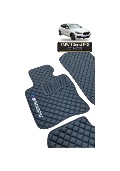 Oto Halı Paspas Bmw 1 Serisi F40 2019-2024 Uyumlu Mperformance M Teknik Sport Kaymaz & Şık Tasarım - Tasarım 6