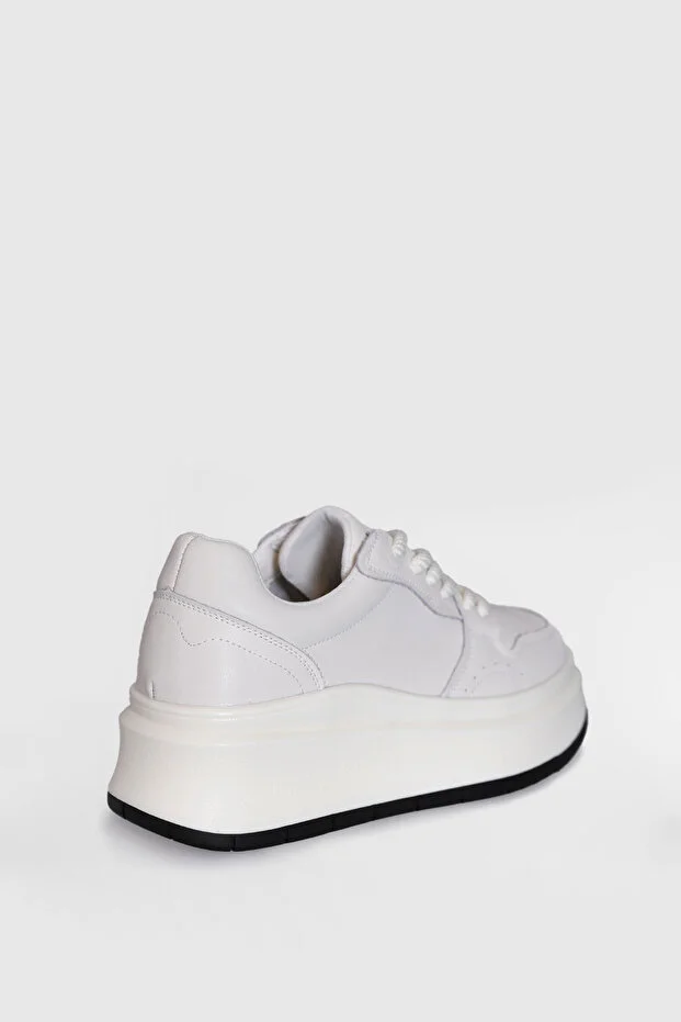 Lufian 121230093 Laura Kadın Deri Sneaker Ayakkabı Beyaz