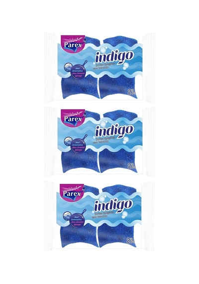 Parex İndigo Sünger 3 x 2'li