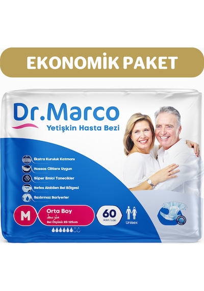 Dr. Marco Yetişkin Bel Bantlı Hasta Bezi M 60'lı