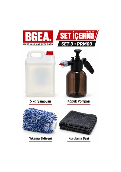 Bgea Premium Köpük Ve Yıkama Seti 3
