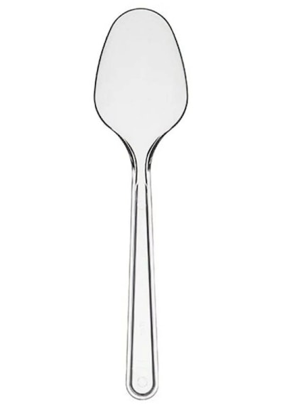 Point Plastik Lüx Şeffaf Kaşık - 18 Cm. - 3.2 Gr. - 50 Adetlik 3 Paket