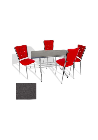 Japon - Kapitoneli Masa Takımı - 70x120 Werzalit, Wermodin Ve Allzalit Tabla - Grey Marble - Kırmızı Çok Renkli Japon - Kapitoneli Masa Takımı - 70x120 Werzalit, Wermodin Ve Allzalit Tabla - Grey Marble - Kırmızı Çok Renkli