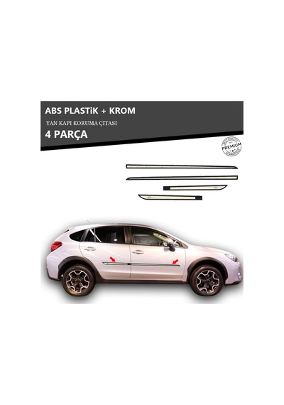 Subaru Xv Yan Kapı Koruma Çıtası Plastik + Krom Unvrslppkçt00002