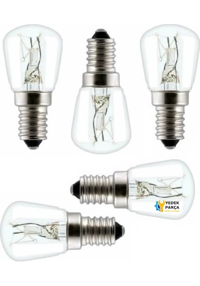 Hoover Uyumlu Ankastre Davlumbaz Buzdolabı Fırın 15 Watt Mini Halojen Ampül 5 Adet