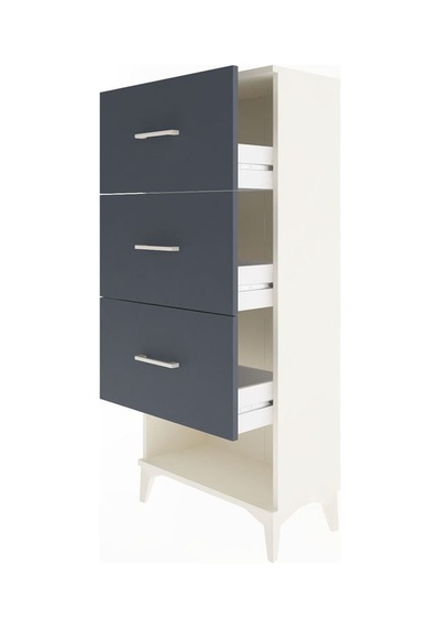 Arges Dolap 3 Çekmeceli 60x30x134 Aytaşı-antrasit Aytaşı Arges Dolap 3 Çekmeceli 60x30x134 Aytaşı-antrasit Aytaşı