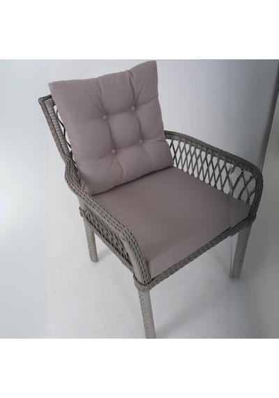 Fusion İkili Rattan Bahçe Oturma Grubu Gri Rehome Gri