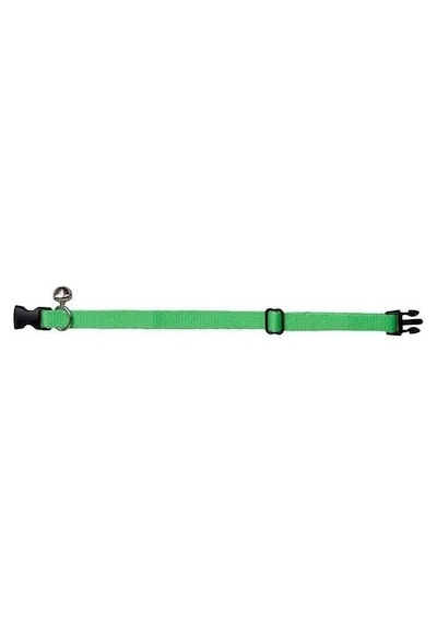 5 Adet Neon Yeşil Zilli Ayarlanabilir Kedi Boyun Tasması 22-30 Cm-21510