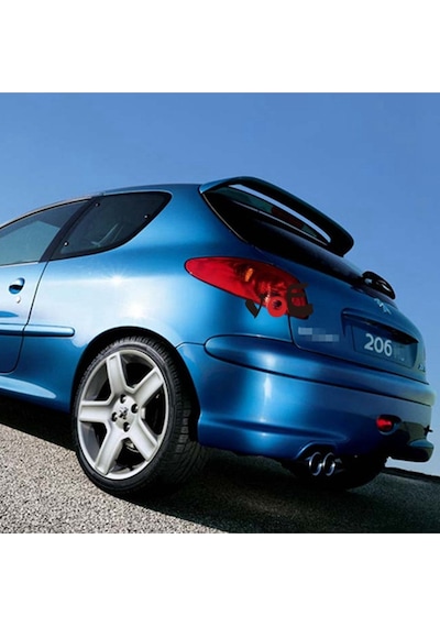 Peugeot 206 1998-2006 Spoiler-fiber-astarlı-boyasız