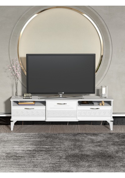 Tv Sehpası 160 Cm Kapaklı Raflı Televizyon Ünitesi Salon Oturma Odası Tv Sehpa Mistral Beyaz Tv Sehpası 160 Cm Kapaklı Raflı Televizyon Ünitesi Salon Oturma Odası Tv Sehpa Mistral Beyaz