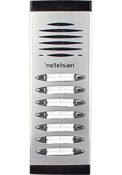 Netelsan M.u.dıa.00043 Diafonlu Çift Sıra Zil Paneli 13-14 Buton Sayılı