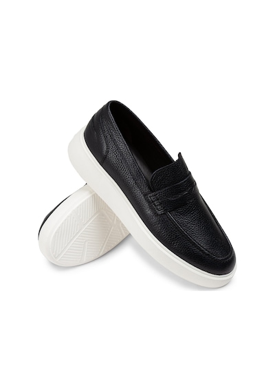 Deery Hakiki Deri Lacivert Erkek Loafer Ayakkabı - 01964mlcve01 Lacivert