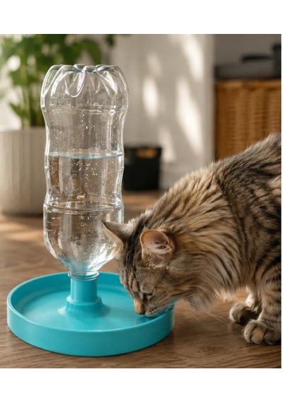 3d Baskı Otomatik Kedi Ve Köpek Su Kabı Pet Şişe Uyumlu Su Pınarı Mama Kabı