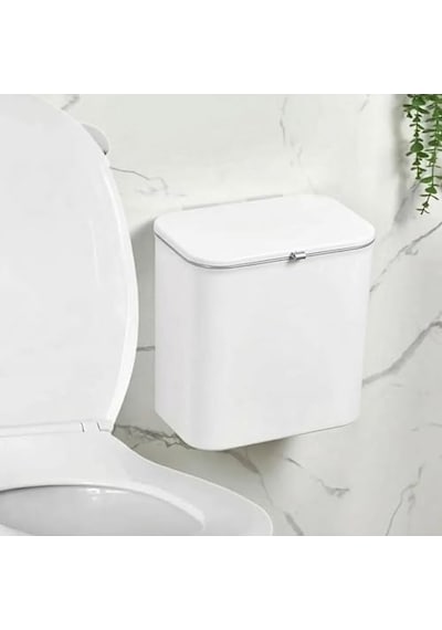 Dolap Kapağına Asılabilir 15 Litre Çöp Kovası, Duvara Yapıştırılabilir Çift Tarafa Açılabilir Mutfak Çöp Çok Renkli