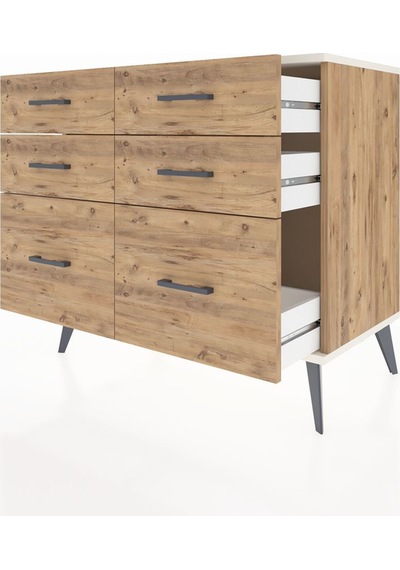 Hyperion Şifonyer 6 Çekmeceli 88x44x80 Çam-aytaşı/çam Aytaşı/çam Hyperion Şifonyer 6 Çekmeceli 88x44x80 Çam-aytaşı/çam Aytaşı/çam