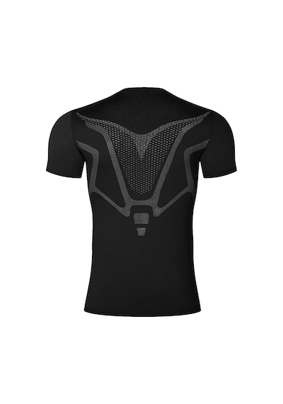 Ghassy Co. Erkek Ultra Esnek Koşu Egzersiz Hızlı Kuruma Nefes Alabilen Kısa Kollu Spor T-shirt 001 Siyah